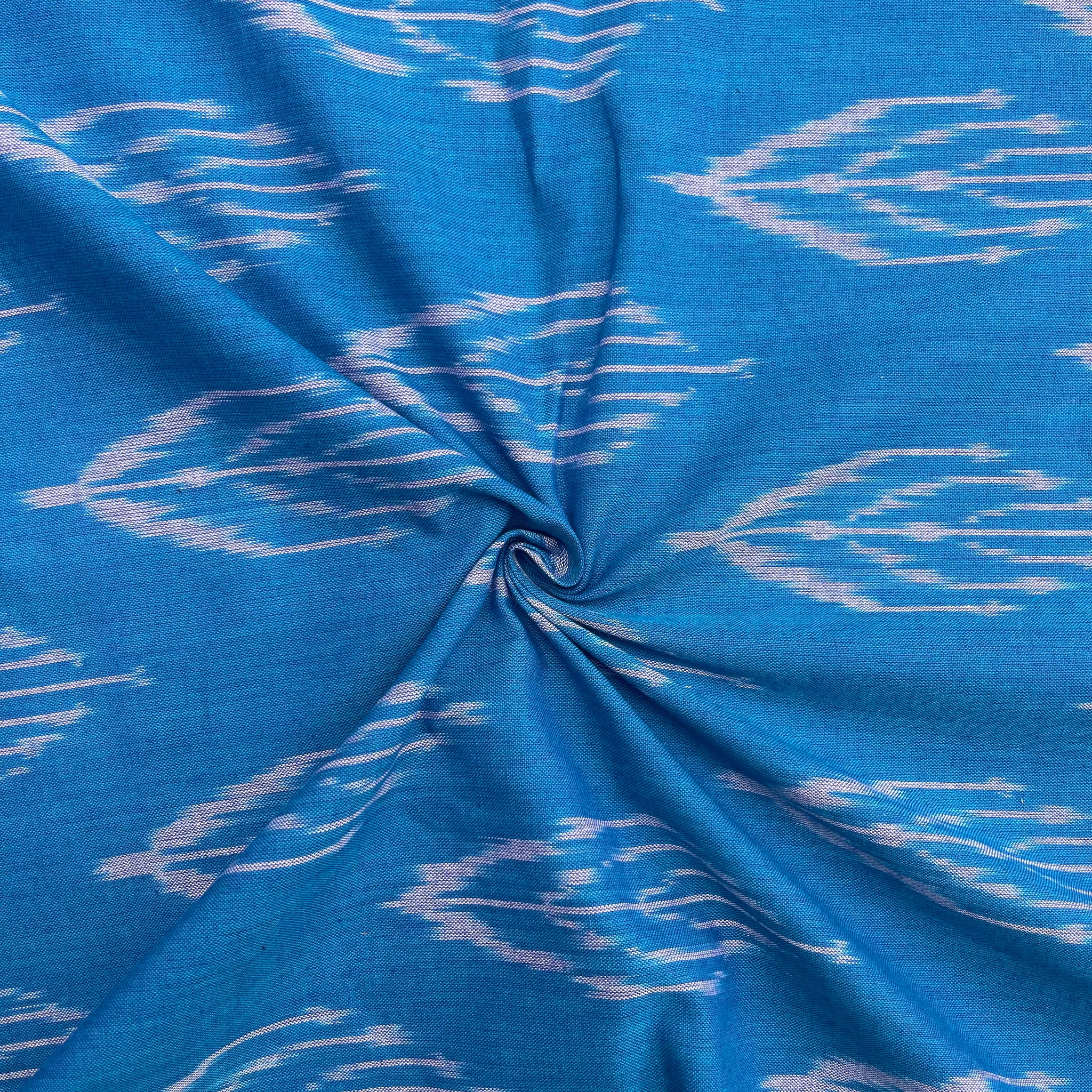 Hand design ikkat cotton fabric