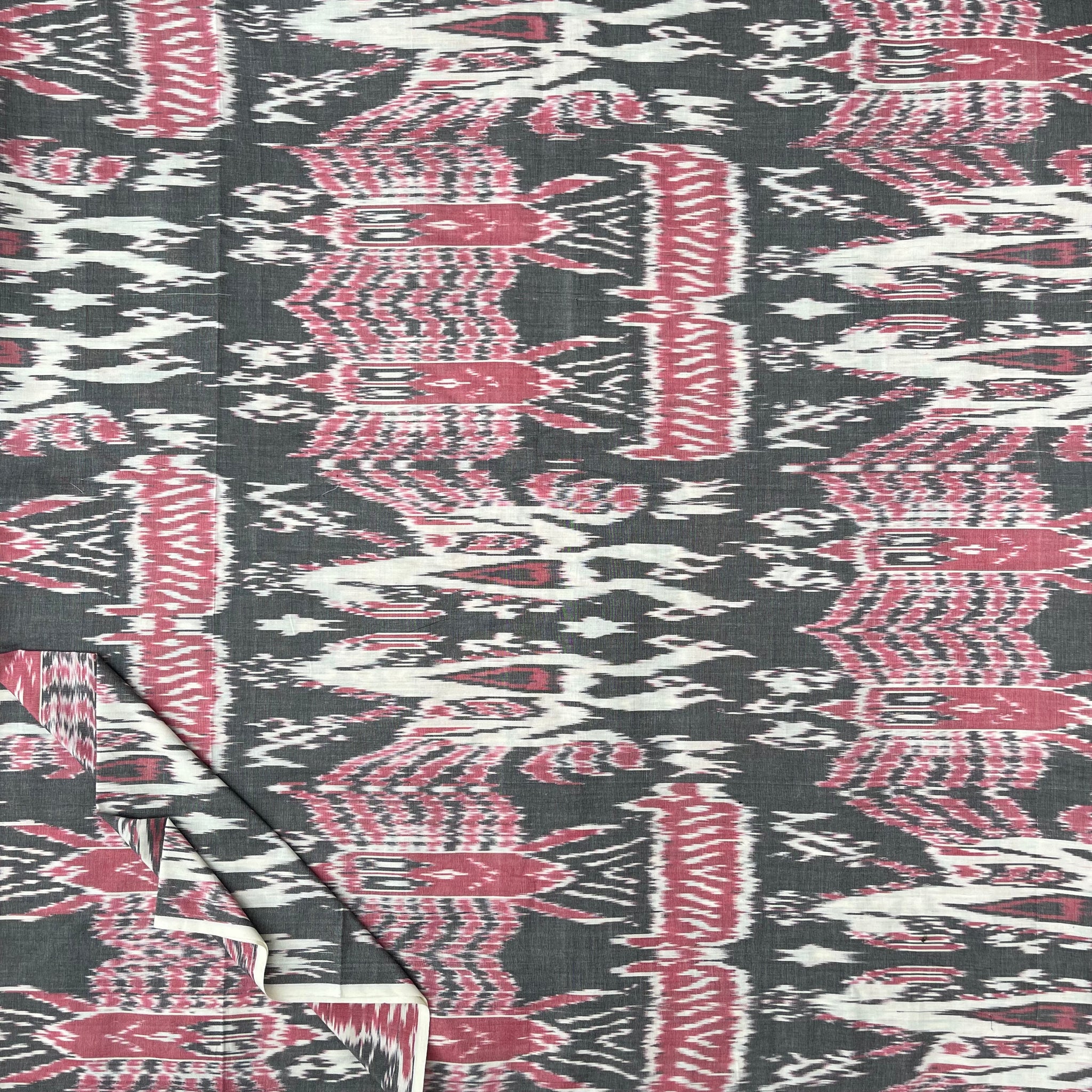 Central Asian-Inspired Ikkat Cotton