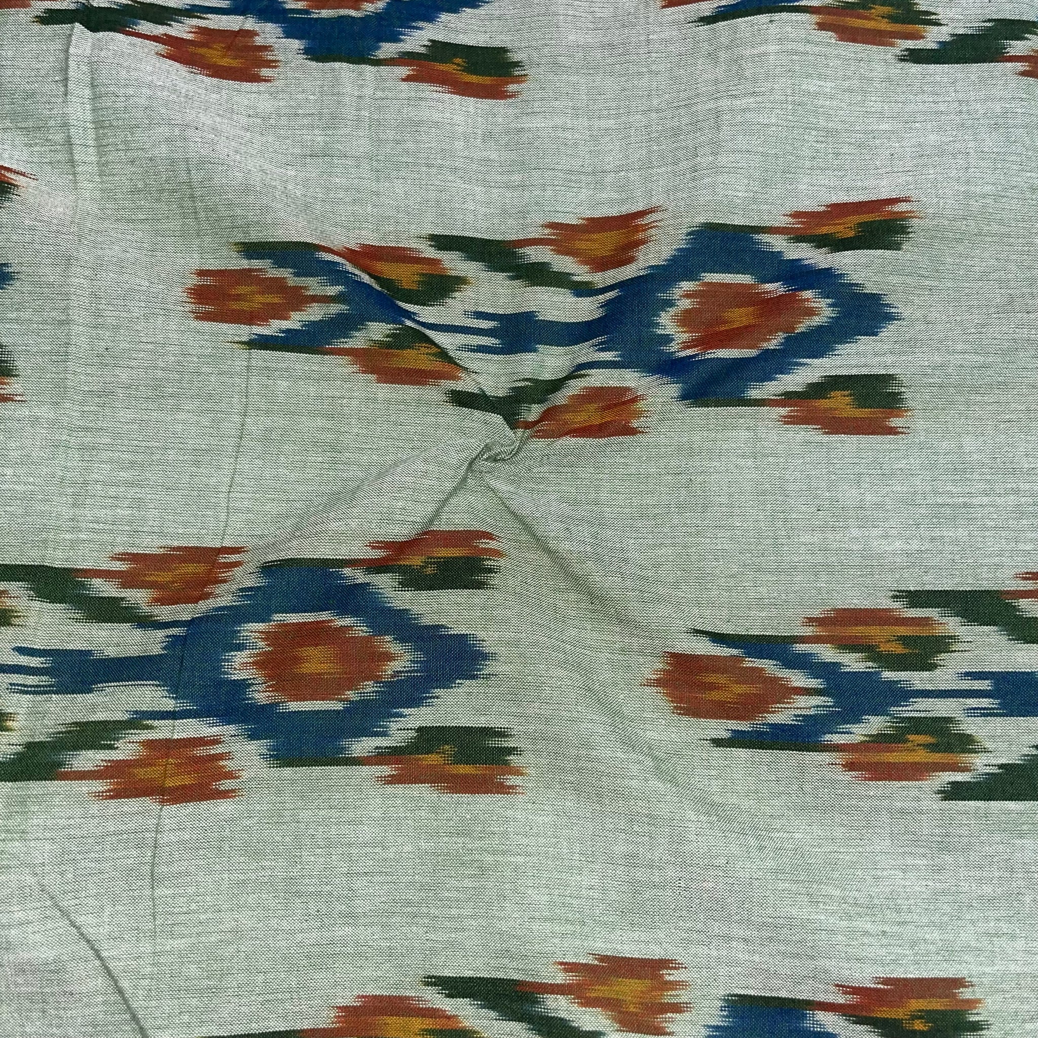 Uzbek Pochampally Ikkat Cotton Fabric