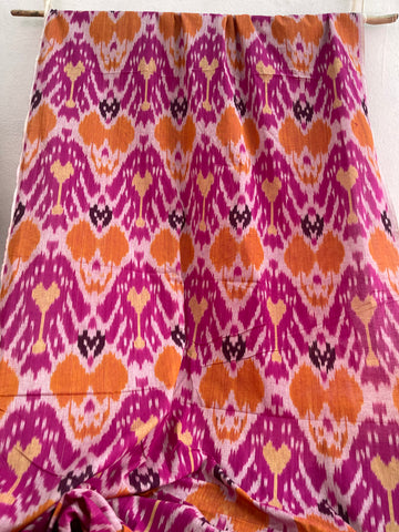 CENTRAL ASIAN IKKAT COTTON FABRIC IKCA992