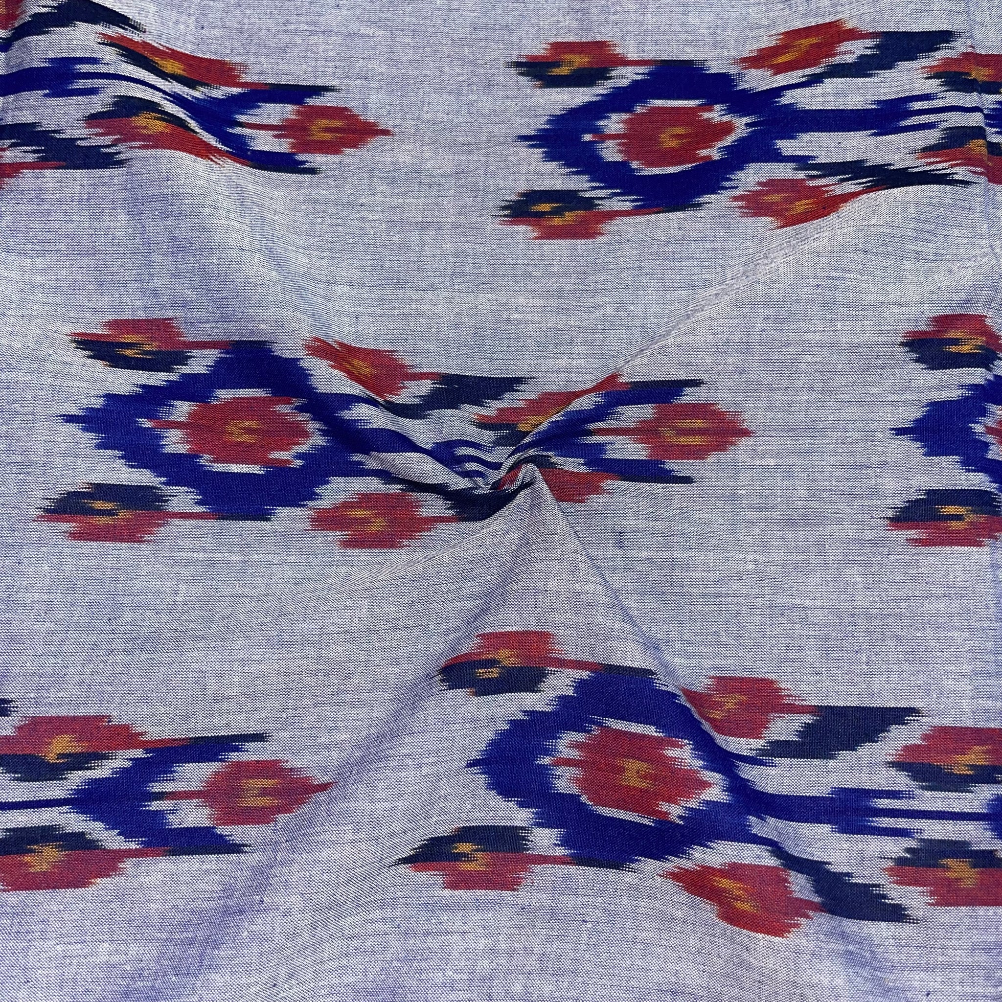 Uzbek Ikkat Cotton Fabric
