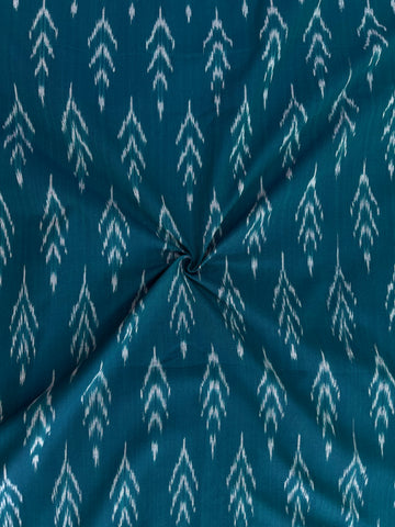Wheat Corn Design In Ikkat Handloom Cotton Fabric