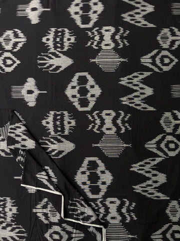 Uzbek Ikkat Handloom Cotton Fabric 44"