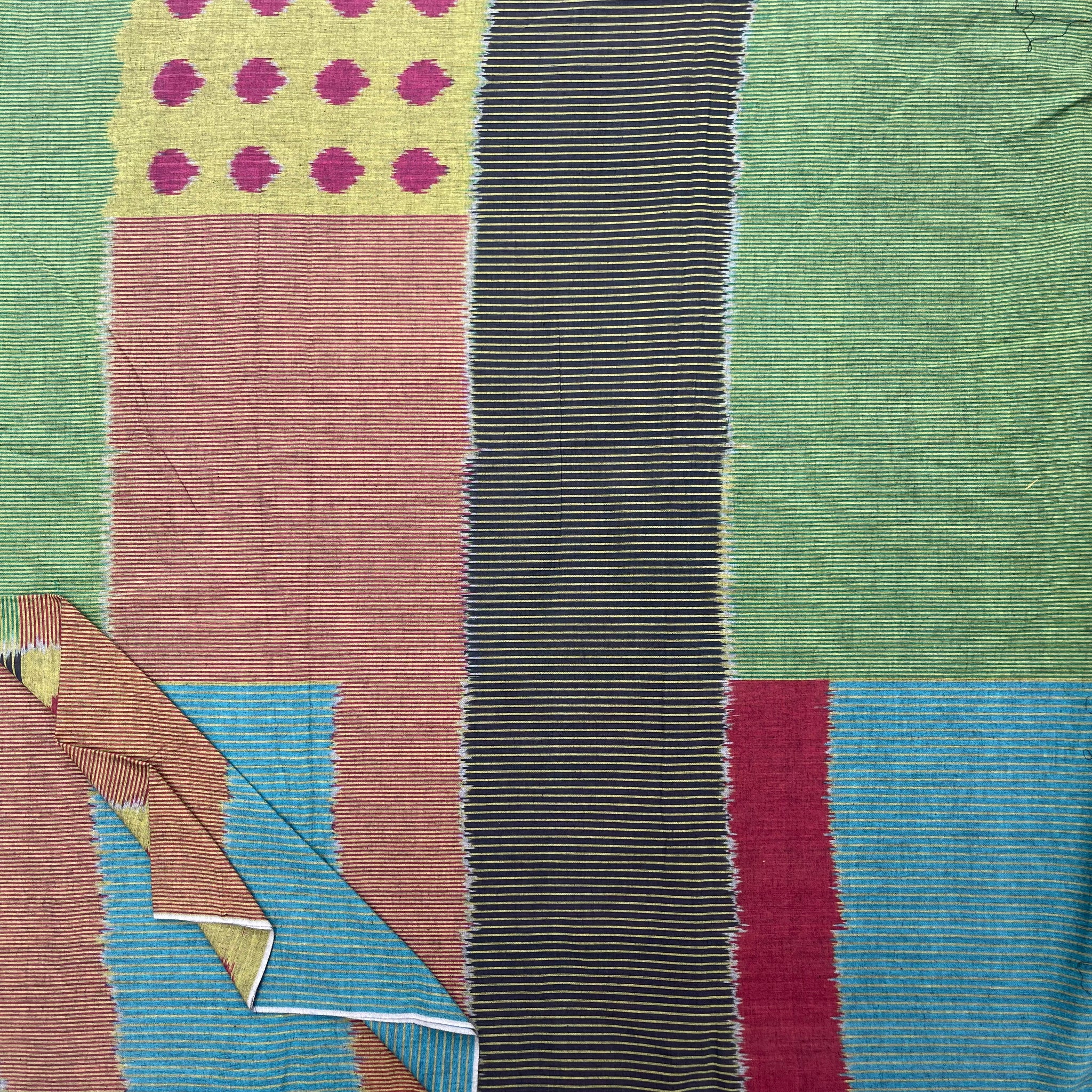 Central Asian Ikkat Cotton Fabric 2.5 Meters Available