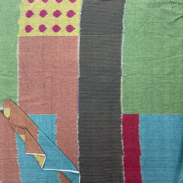 Central Asian Ikkat Cotton Fabric 2.5 Meters Available