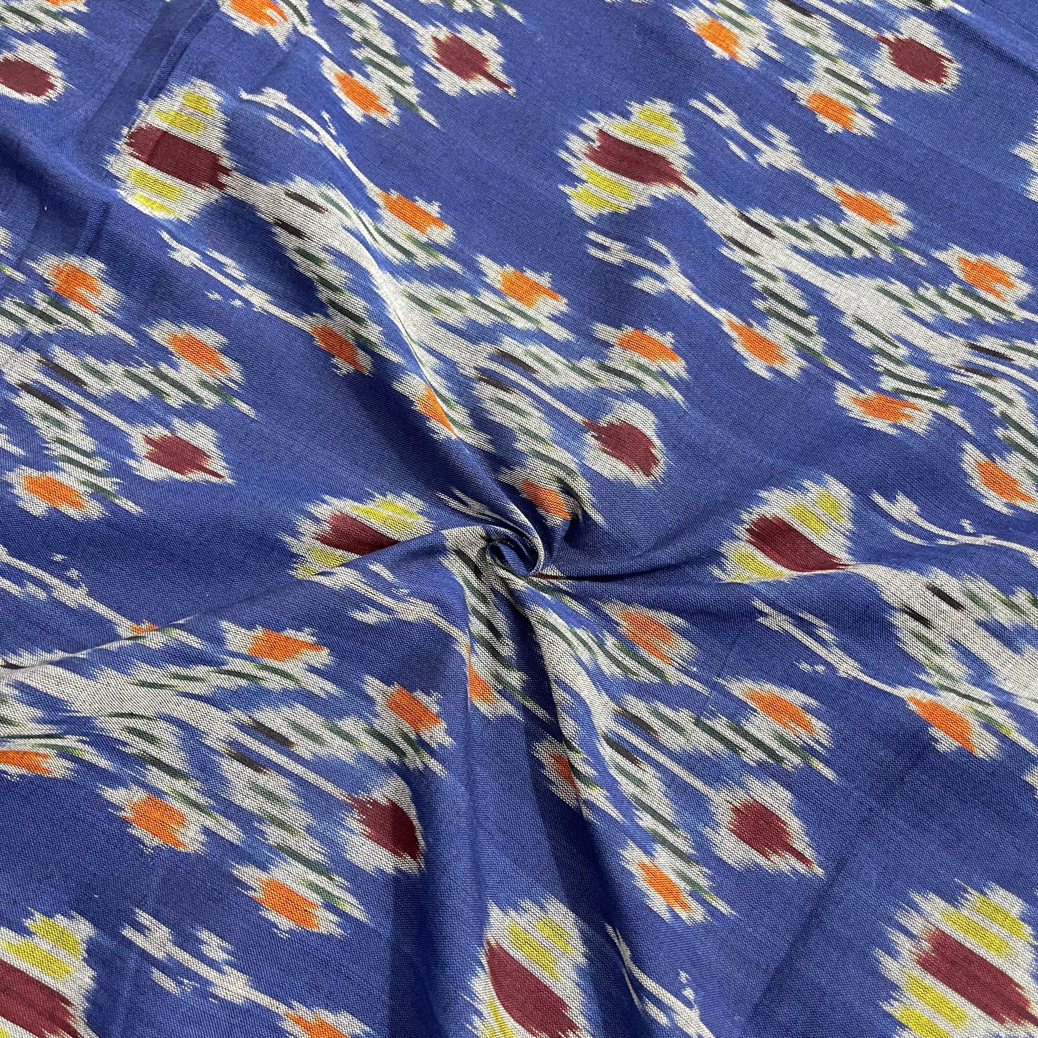 Uzbek Ikkat Cotton Fabric
