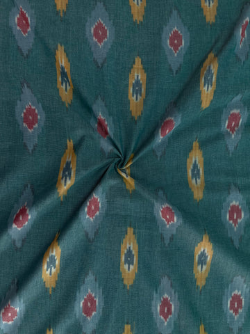 Multi Colour Ikkat Handloom Ikkat Cotton Fabric