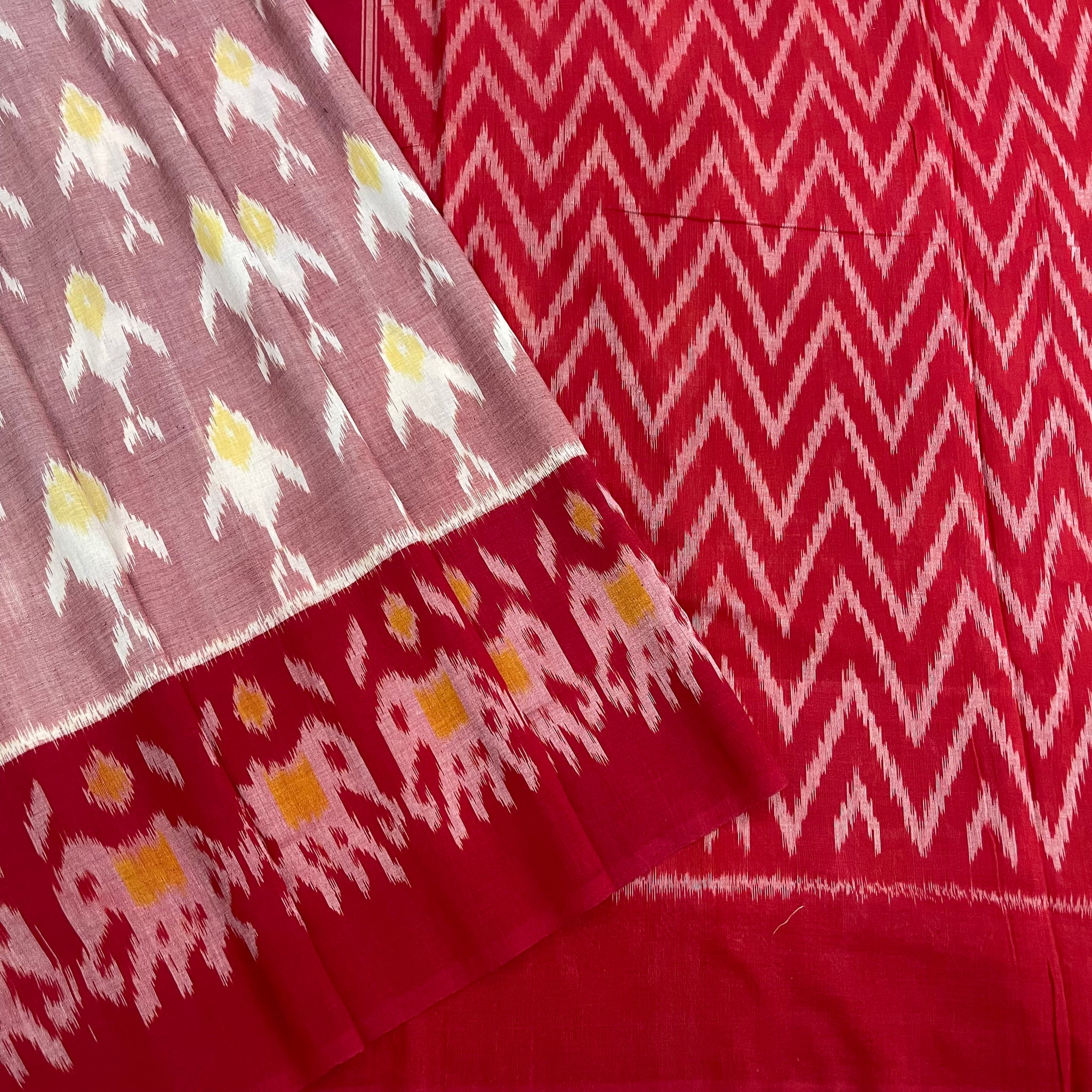 Fish Mofits ikkat cotton saree