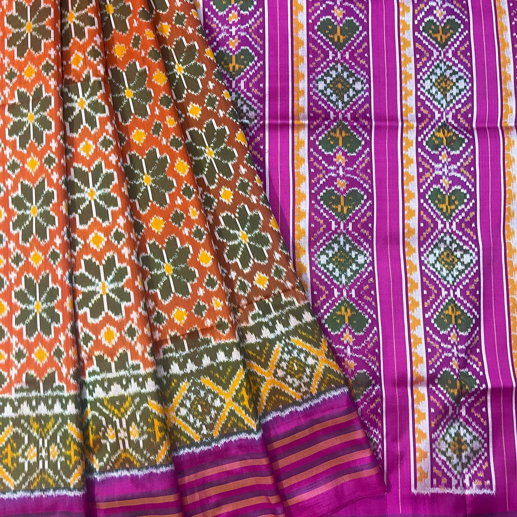 Pochampally Ikkat Silk Saree mulberry  silk