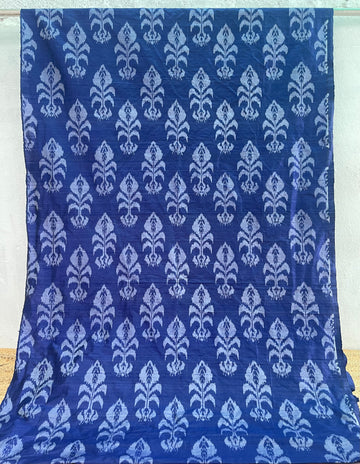 New small Design in Central Asian Ikkat Fabric of Raw silk Fabric