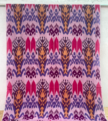 CENTRAL ASIAN IKKAT COTTON FABRIC IKCA056