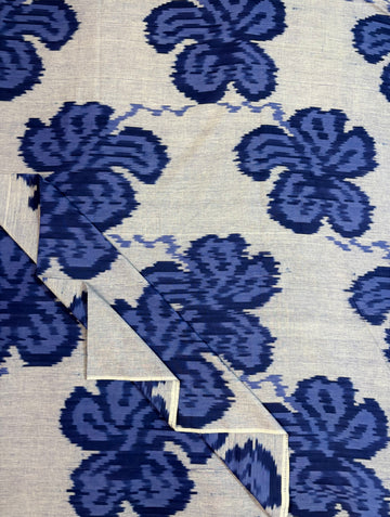 Central Asian Ikkat Fabric – Traditional Tie & Dye Handloom Textile