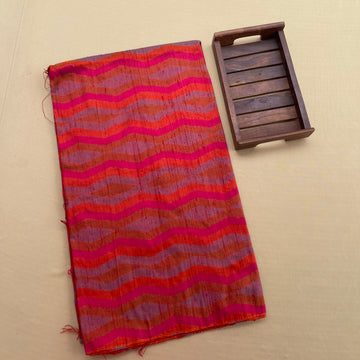 Ikkat Raw silk Fabric