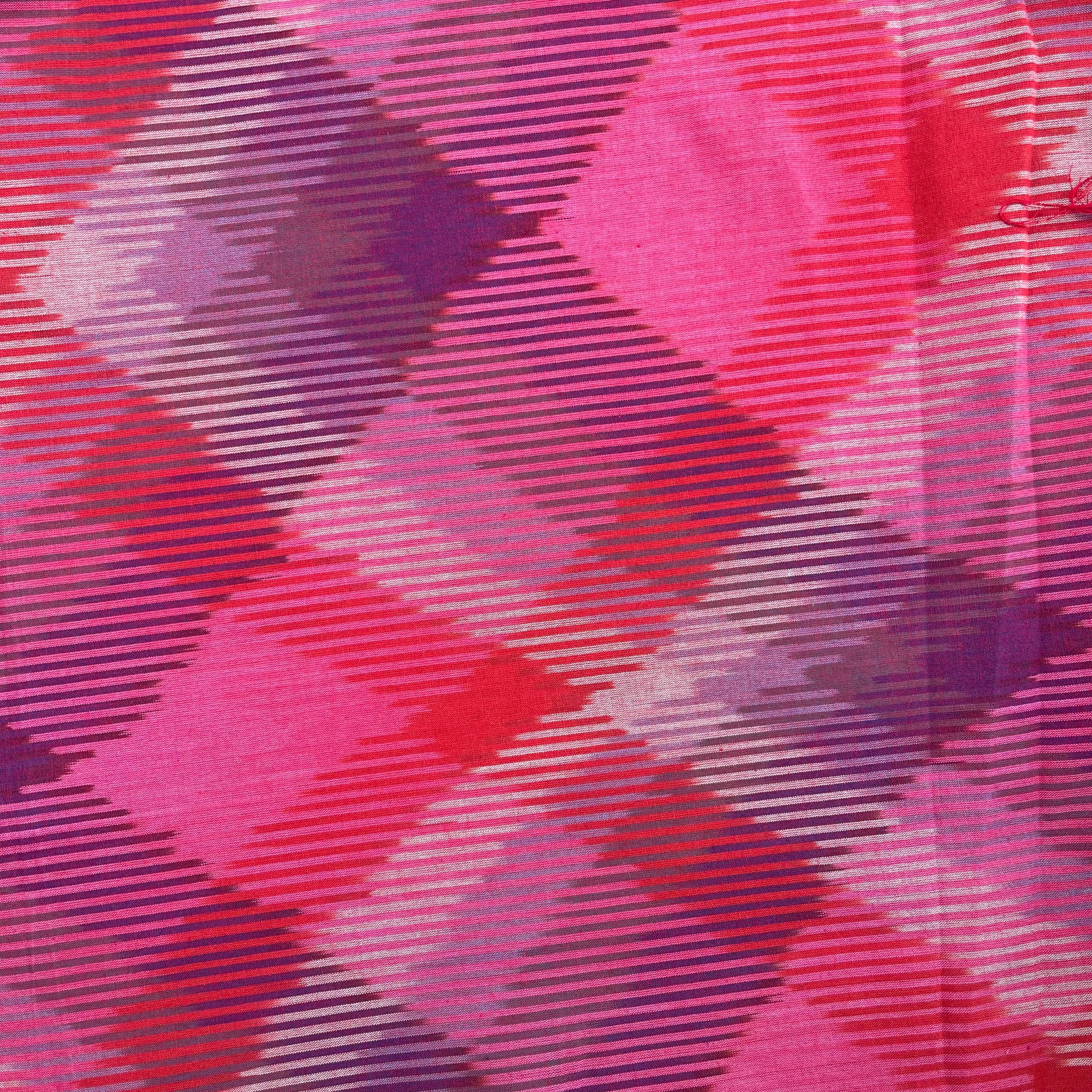 Big computer Ikkat Cotton Fabric