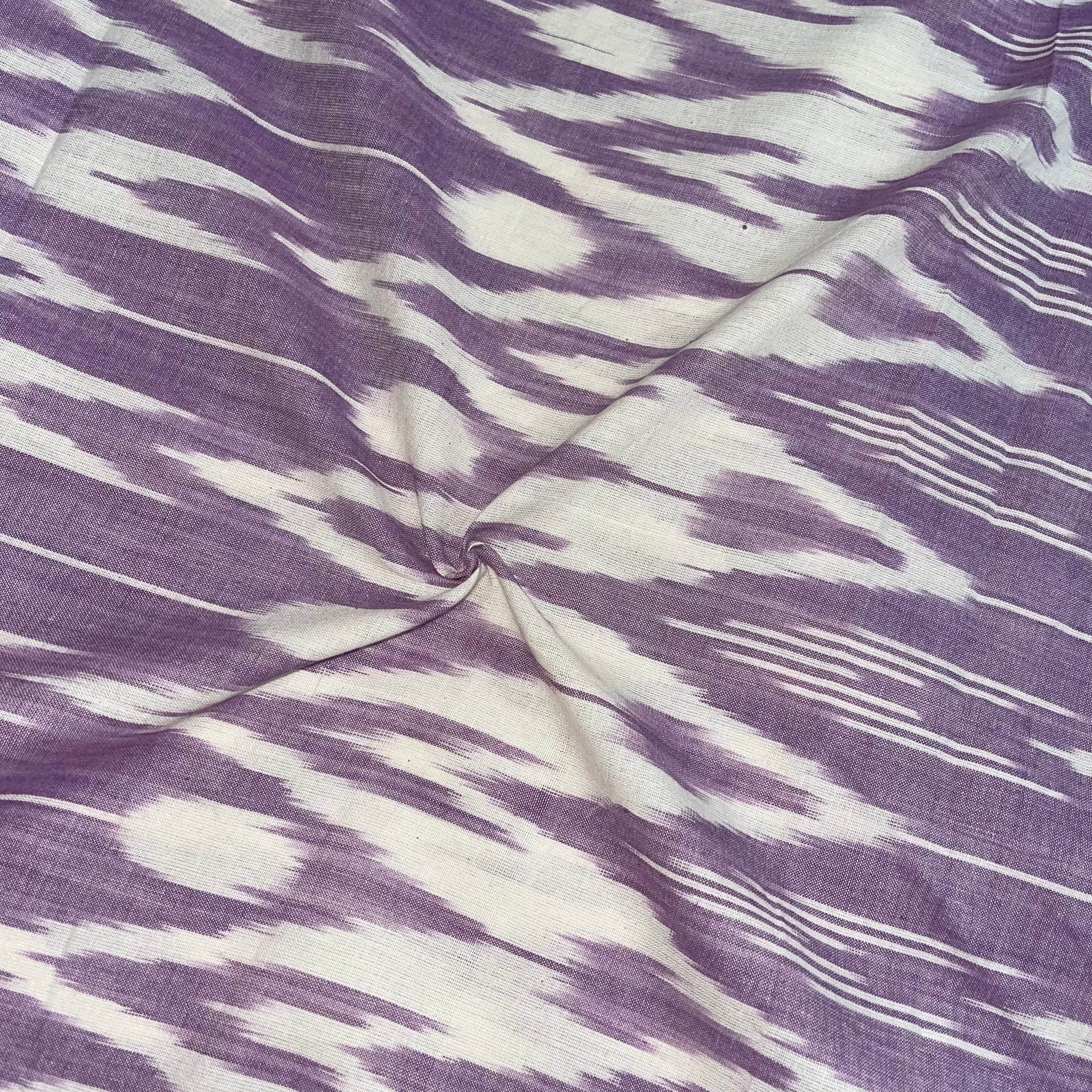 Lavender Ikkat Cotton Fabric