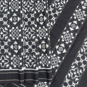 Black Telia Rumal Cotton Saree