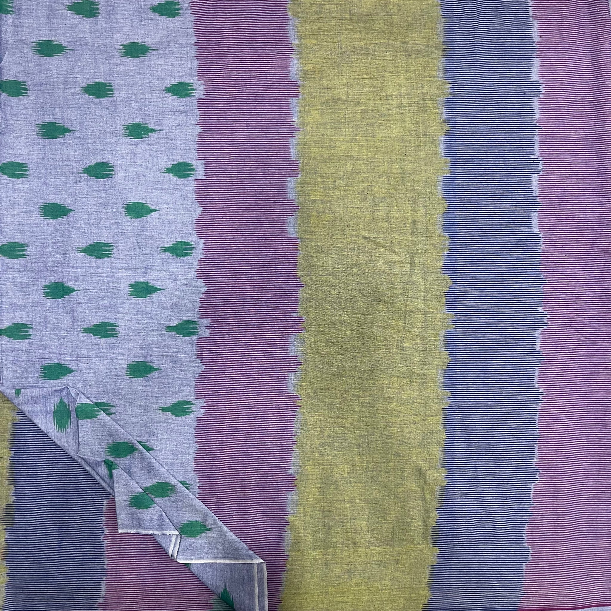 Central Asian Ikkat Cotton Fabric