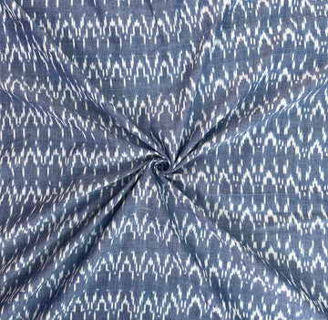 Corn Flowercolor  Ikkat Cotton Handloom Fabric